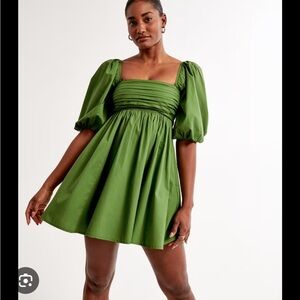 Abercrombie Puff Sleeve Mini Dress